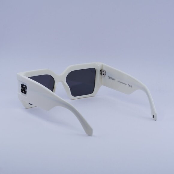 Off-White OERI148 DOVER 0107 Sunglasses White Square Frame, Dark Grey Lenses main image 8